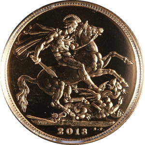 2013 British Gold Sovereign Royal Birth Celebration Struck 22nd July 2013