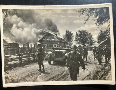 Mint Germany Real Picture Postcard Cover RPPC Waffen SS A Village Is: Mint Germany Real Picture Postcard Cover RPPC Waffen SS A Village Is Region: Germany Era: 3rd Reich Type: Cover Theme: Militaria Pre-Owned PLEASE NOTE: Framed Large or heavy Items do not have