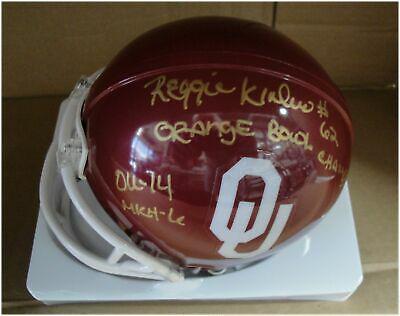 Reggie Kinlaw Hand Signed Auto Mini Helmet Oakland Raiders Orange Bowl OU: Reggie Kinlaw Hand Signed Auto Mini Helmet Oakland Raiders Orange Bowl OU Sport: Football-NFL Product: Helmet Original/Reprint: Original Player: Reggie Kinlaw Team: Oakland Raiders Autograph Authentic