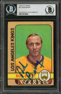 Kings Bob Berry Signed 1972 Topps #21 Card Autographed BAS: Kings Bob Berry Signed 1972 Topps #21 Card Autographed BAS Graded: No Sport: Ice Hockey Team: Los Angeles Kings League: NHL Certification Number: 13418442 PRODUCT_COA: Beckett