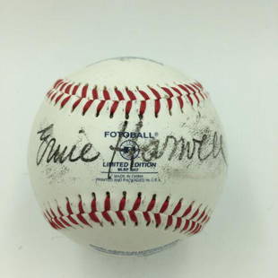 Rare Ernie Harwell Signed 1940-2000 Retirement Commemorative Baseball JSA COA: Rare Ernie Harwell Signed 1940-2000 Retirement Commemorative Baseball JSA COA Autograph Authentication: James Spence (JSA) Product: Ball Original/Reprint: Original Sport: Baseball-MLB PLEASE