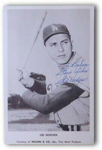 Gil Hodges Signed Autographed 5.5 X 8.5 Photo Los Angeles Dodgers Vintage JSA: Gil Hodges Signed Autographed 5.5 X 8.5 Photo Los Angeles Dodgers Vintage JSA Sport: Baseball-MLB Product: Photo Original/Reprint: Original Player: Gil Hodges Autograph Authentication: James Spence
