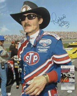 Richard Petty NASCAR Signed/Autographed 16x20 Photo JSA 153213: Richard Petty NASCAR Signed/Autographed 16x20 Photo JSA 153213 Sport: Racing-NASCAR Product: PHOTO Original/Reprint: Original Autograph Authentication: JSA League: NASCAR PLEASE NOTE: Framed 