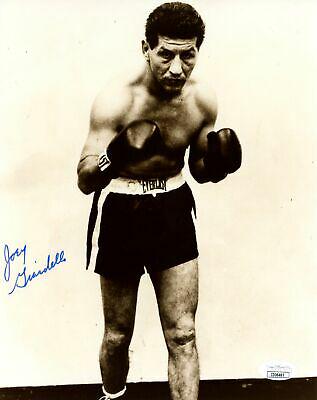 Joey Giardello Boxing Champ Signed/Autographed 8x10 Photo JSA 153844: Joey Giardello Boxing Champ Signed/Autographed 8x10 Photo JSA 153844 Sport: Boxing Product: PHOTO Original/Reprint: Original Autograph Authentication: JSA League: Boxing PLEASE NOTE: Framed Large or h