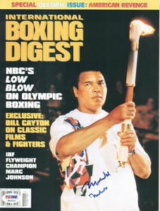 Muhammad Ali Rare Double Signed Magazine 1996 Boxing Digest PSA/DNA