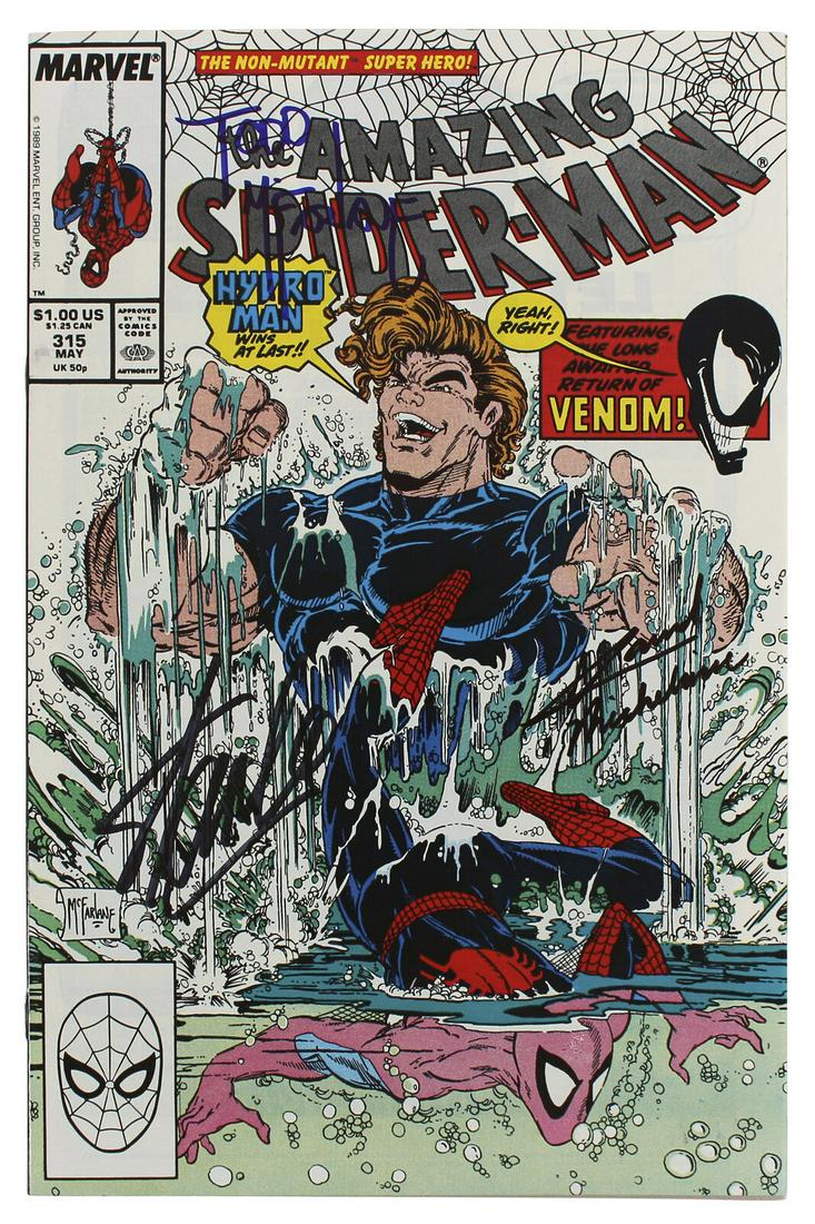 (3) Stan Lee McFarlane & Michelinie Signed Amazing Spider-Man #315 Comic: (3) Stan Lee McFarlane & Michelinie Signed Amazing Spider-Man #315 Comic Industry: Movies Original/Reproduction: Original Autograph Authentication: JSA PRODUCT_COA: JSA PRODUCT_SIGNED_BY_NAME: Stan Le