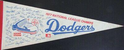 Los Angeles Dodgers 1977 National League Champs Team Roster 12X30 Pennant 157957: Los Angeles Dodgers 1977 National League Champs Team Roster 12X30 Pennant 157957 Product: Pennant Team: Los Angeles Dodgers Sport: Baseball-MLB League: MLB PLEASE NOTE: Framed Large or heavy