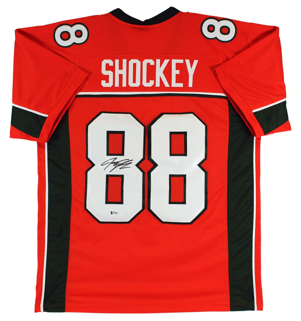 Miami Jeremy Shockey Signed Orange Pro Style Jersey BAS: Miami Jeremy Shockey Signed Orange Pro Style Jersey BAS Sport: Football Product: Not Available Original/Reprint: Original Player: Jeremy Shockey Team: Miami Hurricanes Autograph Authentication: Becket