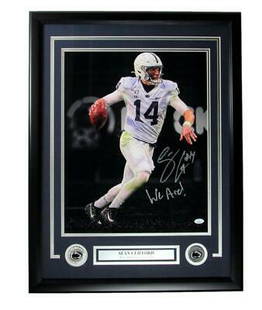 Sean Clifford Penn State Signed/Inscribed 16x20 Photo Framed JSA 164006: Sean Clifford Penn State Signed/Inscribed 16x20 Photo Framed JSA 164006 Sport: Football Product: Photo Original/Reprint: Original Team: Penn State Nittany Lions Autograph Authentication: JSA