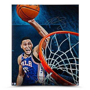Ben Simmons Signed Autographed 20X24 Photo Slam Philadelphia 76ers #/125 UDA: Ben Simmons Signed Autographed 20X24 Photo Slam Philadelphia 76ers #/125 UDA Sport: Basketball-NBA Product: Photo Original/Reprint: Original Player: Ben Simmons Autograph Authentication: Upper Deck