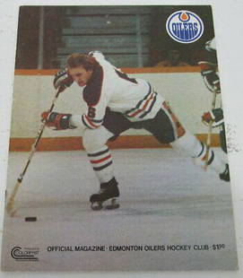 1978-1979 Oilers vs. Cincinatti Stingers Program. 143175: 1978-1979 Oilers vs. Cincinatti Stingers Program. 143175 Sport: Hockey-NHL Original/Reproduction: Original Team: Cincinatti Stingers League: NHL PLEASE NOTE: Framed Large or heavy Items do
