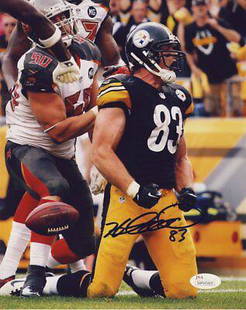 Heath Miller Pittsburgh Steelers Signed 8x10 Flex Color Photo JSA 136837: Heath Miller Pittsburgh Steelers Signed 8x10 Flex Color Photo JSA 136837 Sport: Football-NFL Product: Photo Original/Reprint: Original Team: Pittsburgh Steelers Autograph Authentication: JSA 