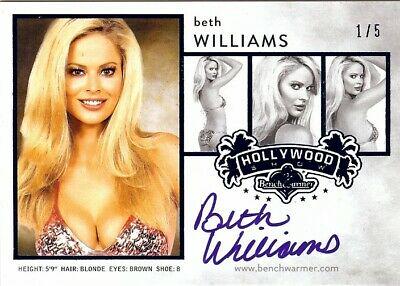 Beth Williams 2015 Benchwarmers Hollywood Show Blue Composite Auto Autograph 1/5: Beth Williams 2015 Benchwarmers Hollywood Show Blue Composite Auto Autograph 1/5 Graded: No Professional Grader: seller Player: Beth Williams Team: New York Yankees Franchise: Not Available 