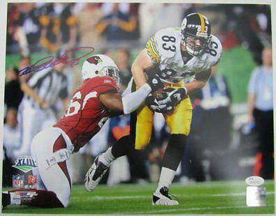 Heath Miller Pittsburgh Steelers Autographed/Signed 11x14 Photo JSA 130078: Heath Miller Pittsburgh Steelers Autographed/Signed 11x14 Photo JSA 130078 Sport: Football-NFL Product: Photo Original/Reprint: Original Team: Pittsburgh Steelers Autograph Authentication: JSA 