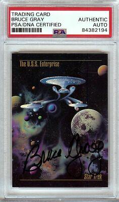 Bruce Gray Signed Autographed Trading Card Star Trek: TNG PSA 84382194: Bruce Gray Signed Autographed Trading Card Star Trek: TNG PSA 84382194 Object Type: Trading Card Industry: Television Original/Reproduction: Original Autograph Authentication: Professional Sports (PSA