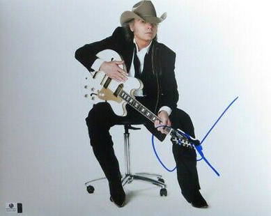 Dwight Yoakam Signed Autographed 11X14 Photo Classic Look on Chair JSA CC88607: Dwight Yoakam Signed Autographed 11X14 Photo Classic Look on Chair JSA CC88607 Industry: Music Original/Reproduction: Original Autograph Authentication: James Spence (JSA) Player: Dwight Yoakam 