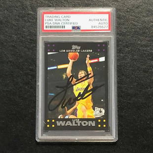 2007 Topps #70 Luke Walton Signed Card AUTO PSA Slabbed: 2007 Topps #70 Luke Walton Signed Card AUTO PSA Slabbed Graded: No Sport: Aikido Pre-Owned PLEASE NOTE: Framed Large or heavy Items do not have shipping costs included. The exact shipping cost
