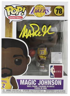 Lakers Magic Johnson Signed NBA HWC #78 Funko Pop Vinyl Figure w/ Yellow Sig: Lakers Magic Johnson Signed NBA HWC #78 Funko Pop Vinyl Figure w/ Yellow Sig Sport: Basketball-NBA Product: Not Available Original/Reprint: Original Player: Magic Johnson Autograph Authentication: