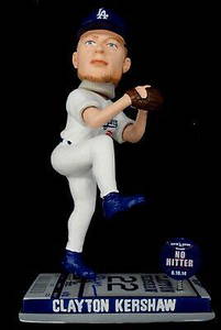 Clayton Kershaw Hand Signed Autographed Custom Bobble Head  /144 Forever 2/2