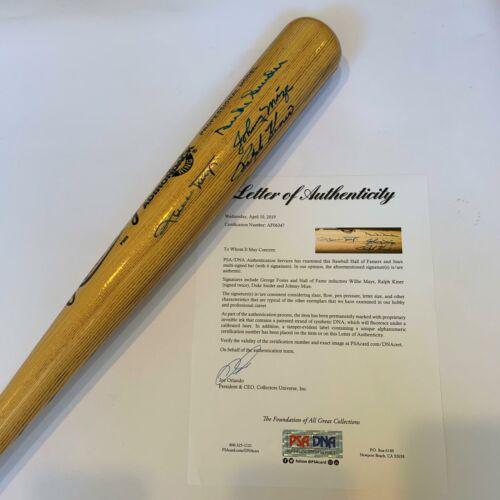 Willie Mays Duke Snider Johnny Mize Ralph Kiner 50 Home Run Club Signed Bat PSA: Willie Mays Duke Snider Johnny Mize Ralph Kiner 50 Home Run Club Signed Bat PSA Autograph Authentication: Professional Sports (PSA/DNA) Product: Bat Original/Reprint: Original Sport: Baseball-MLB PLEA