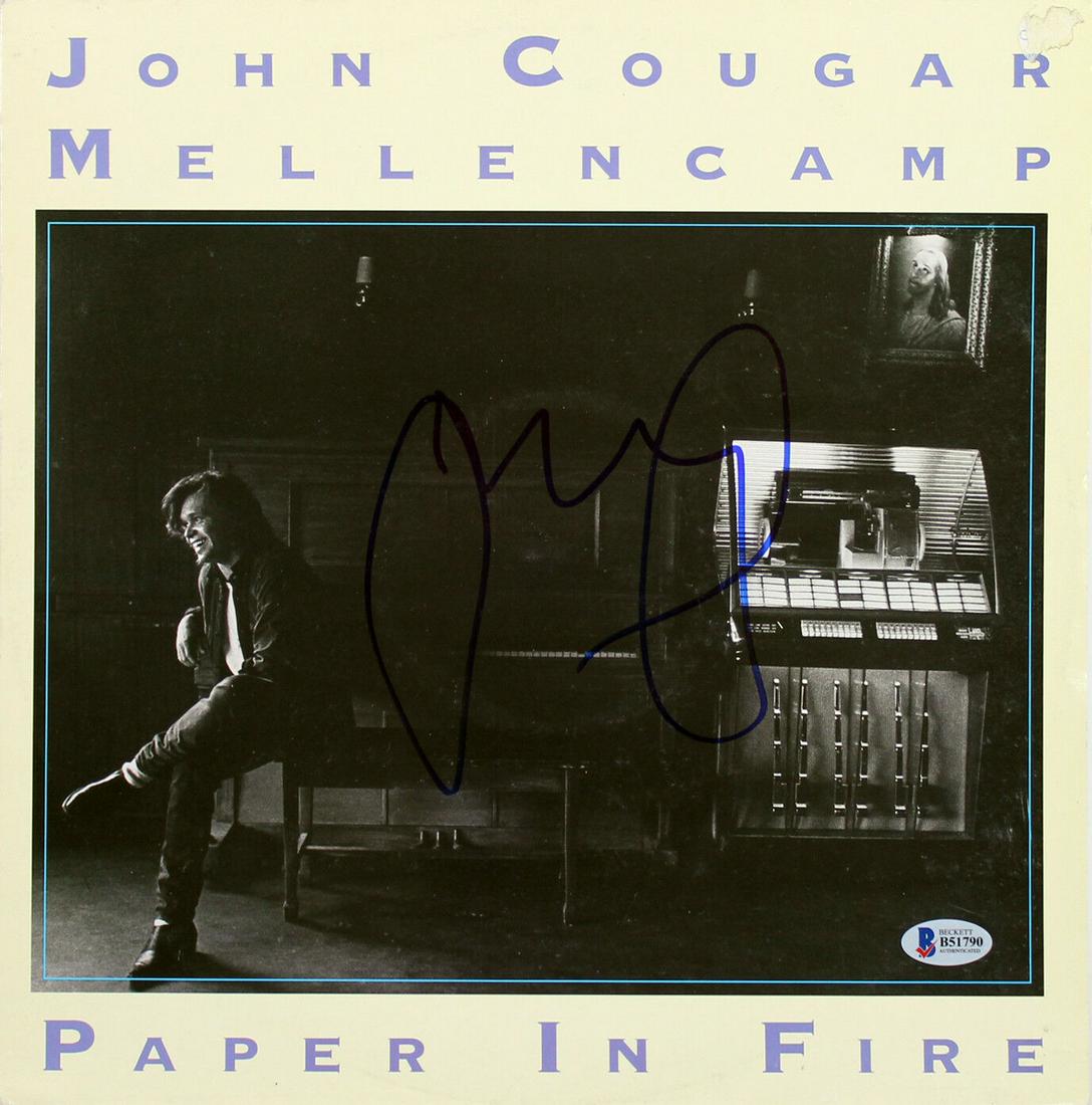 John Mellencamp Signed Paper In Fire Album Flat BAS: John Mellencamp Signed Paper In Fire Album Flat BAS Autograph Authentication: BAS PRODUCT_COA: BAS PRODUCT_SIGNED_BY_NAME: John Mellencamp Pre-Owned PLEASE NOTE: Framed Large or heavy Items do not hav