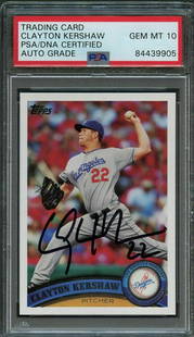 2011 TOPPS #275 CLAYTON KERSHAW Signed Card PSA Gem Mint 10 Slabbed Auto: 2011 TOPPS #275 CLAYTON KERSHAW Signed Card PSA Gem Mint 10 Slabbed Auto Season: 2011 Sport: Aikido Manufacturer: Topps Player/Athlete: Clayton Kershaw Autographed: Yes Signed By: Clayton Kershaw