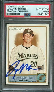 2011 Topps Allen & Ginter #21 Logan Morrison Signed Card PSA Slabbed Auto: 2011 Topps Allen & Ginter #21 Logan Morrison Signed Card PSA Slabbed Auto Graded: No Sport: Aikido Pre-Owned PLEASE NOTE: Framed Large or heavy Items do not have shipping costs included. The