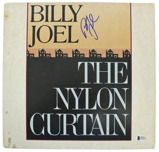 Billy Joel Signed The Nylon Curtain Album Cover W/ Vinyl BAS: Billy Joel Signed The Nylon Curtain Album Cover W/ Vinyl BAS Autograph Authentication: Beckett PRODUCT_COA: Beckett PRODUCT_SIGNED_BY_NAME: Billy Joel Pre-Owned PLEASE NOTE: Framed Large or