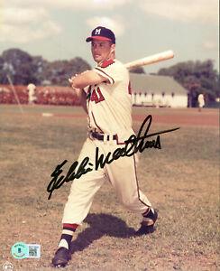 Braves Eddie Mathews Signed 8x10 Vertical Swinging Bat Photo: Braves Eddie Mathews Signed 8x10 Vertical Swinging Bat Photo Sport: Baseball-MLB Product: Photo Original/Reprint: Original Player: Eddie Mathews Autograph Authentication: Beckett Team: Milwaukee