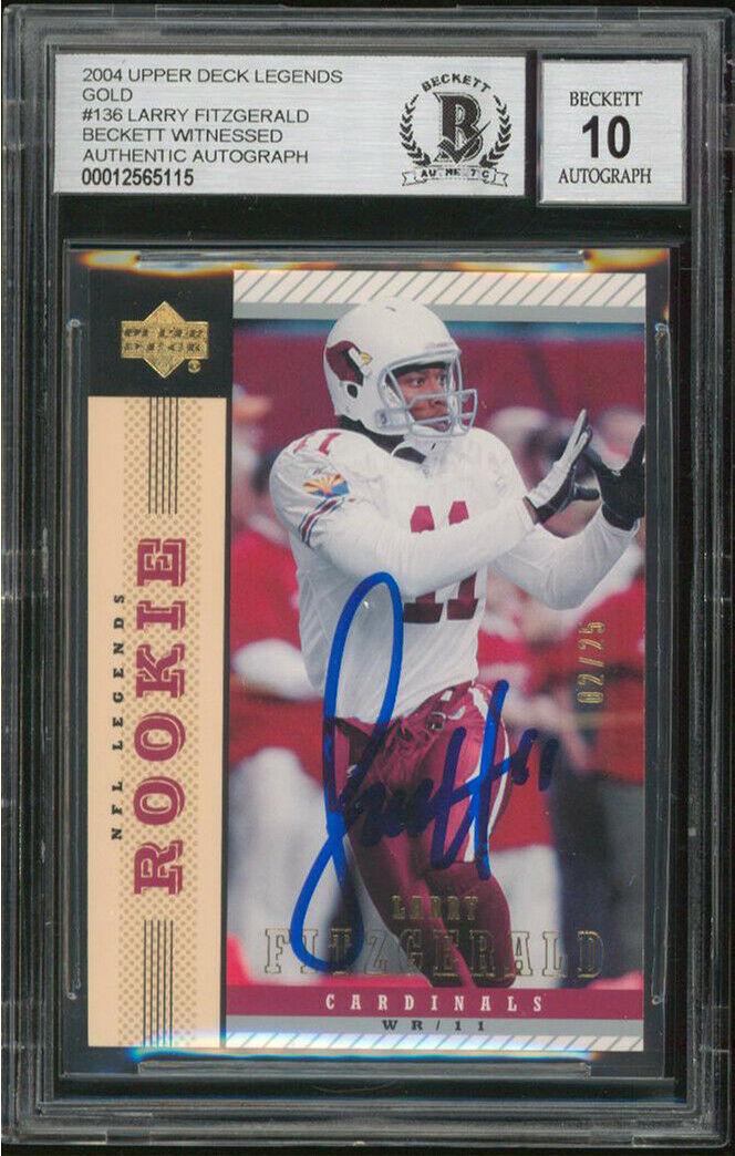 الفرق بين العطر وماء العطر Larry Fitzgerald Signed 2004 UD Legends Gold #136 RC Card Auto ... الفرق بين العطر وماء العطر الفرق بين العطر وماء العطر Larry Fitzgerald Signed 2004 UD Legends Gold #136 RC Card Auto ... الفرق بين العطر وماء العطر