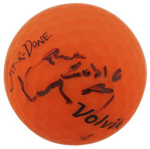 Larry The Cable Guy Cars  Signed Orange Volvik Golf Ball BAS