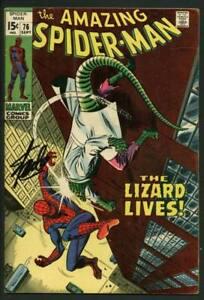 Stan Lee Signed Amazing Spider-Man #76 Comic Book The Lizard Lives PSA: Stan Lee Signed Amazing Spider-Man #76 Comic Book The Lizard Lives PSA Autograph Authentication: PSA/DNA PRODUCT_COA: PSA/DNA PRODUCT_SIGNED_BY_NAME: Stan Lee PRODUCT_SIGNED_BY_BRAND: STAN LEE 