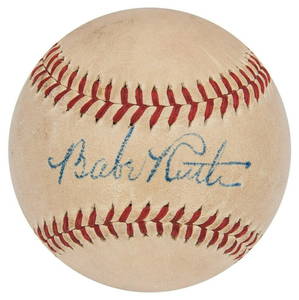 Babe Ruth Single Signed Baseball One Of The Finest In The World PSA DNA COA