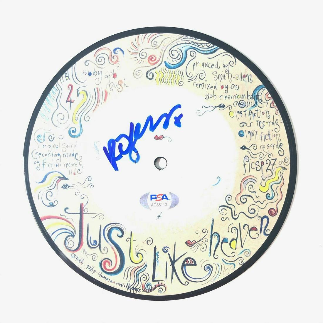 Robert Smith Signed Just Like Heaven 7 Inch LP Vinyl PSA/DNA The: Robert Smith Signed Just Like Heaven 7 Inch LP Vinyl PSA/DNA The Industry: Music Original/Reproduction: Original Pre-Owned PLEASE NOTE: Framed Large or heavy Items do not have shipping costs included.