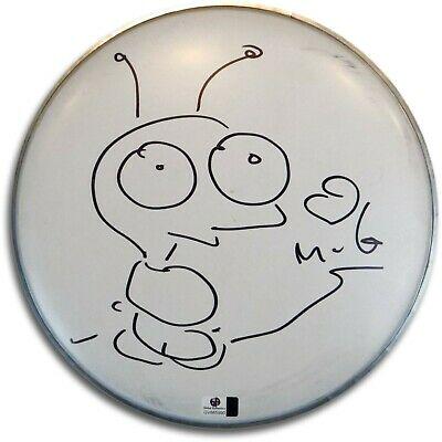 Moby Signed Autographed 10 White Drumhead Cute Cartoon Sketch GV865990: Moby Signed Autographed 10 White Drumhead Cute Cartoon Sketch GV865990 Industry: Music Object Type: Drumhead Original/Reproduction: Original Autograph Authentication: Global Authentics Player: Moby PL