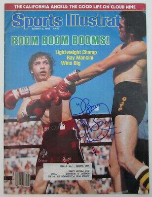 Ray Boom Boom Mancini Signed Sports Illustrated 8/2/1982 156571: Ray Boom Boom Mancini Signed Sports Illustrated 8/2/1982 156571 Sport: Boxing Product: Magazine Original/Reprint: Original Autograph Authentication: Seller PLEASE NOTE: Framed Large or heavy Items do 