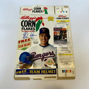 Nolan Ryan Signed Vintage Wheaties Cereal Box With JSA COA: Nolan Ryan Signed Vintage Wheaties Cereal Box With JSA COA Product: Box Sport: Baseball-MLB Autograph Authentication: James Spence Authentication (JSA) Player: Nolan Ryan Original/Reprint: Original