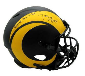 Torry Holt Signed Rams Full Size Eclipse Replica Football Helmet DAMAGED 165237: Torry Holt Signed Rams Full Size Eclipse Replica Football Helmet DAMAGED 165237 Sport: Football-NFL Product: Helmet Original/Reprint: Original Team: St. Louis Rams Autograph Authentication: