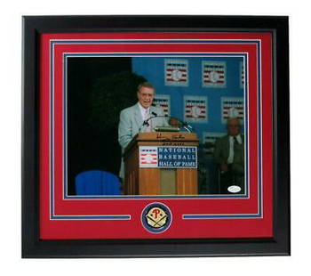 Harry Kalas HOF Phillies Signed/Autographed 11x14 Photo Framed JSA 165798: Harry Kalas HOF Phillies Signed/Autographed 11x14 Photo Framed JSA 165798 Sport: Baseball-MLB Product: Photo Original/Reprint: Original Autograph Authentication: JSA Team: Philadelphia Phillies