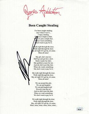 Dave Navarro Signed Autographed Lyric Sheet Janes Addiction JSA RR32187: Dave Navarro Signed Autographed Lyric Sheet Janes Addiction JSA RR32187 Industry: Music Original/Reproduction: Original Autograph Authentication: James Spence (JSA) Player: Dave Navarro PLEASE NOTE: F