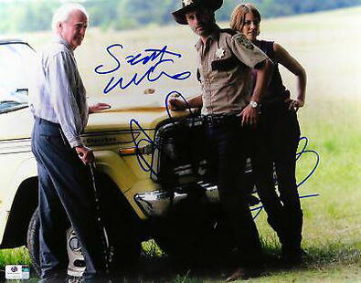 Andrew Lincoln Scott Wilson Lauren Cohan Signed 11X14 Photo Walking Dead 796658: Andrew Lincoln Scott Wilson Lauren Cohan Signed 11X14 Photo Walking Dead 796658 Object Type: Photograph Industry: Television Original/Reproduction: Original Signed by: Andrew Lincoln Scott Wilson Laur