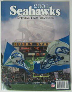 2001 Seattle Seahawks NFL Football Official Team Yearbook 145942: 2001 Seattle Seahawks NFL Football Official Team Yearbook 145942 Sport: Football-NFL Original/Reproduction: Original Team: Seattle Seahawks League: NFL PLEASE NOTE: Framed Large or heavy Items do