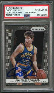 2013-14 Panini Prizm #256 Chris Mullin Signed Card AUTO Grade 10 PSA Slabbed: 2013-14 Panini Prizm #256 Chris Mullin Signed Card AUTO Grade 10 PSA Slabbed Graded: No Sport: Aikido Pre-Owned PLEASE NOTE: Framed Large or heavy Items do not have shipping costs included. The