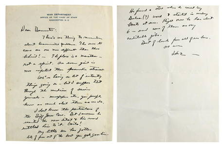 Dwight D. Eisenhower Signed 6.85x8.85 Handwritten Letter BAS