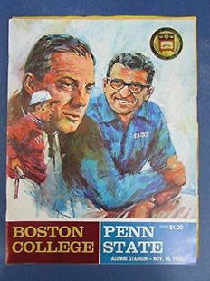 Vintage 11/18/1972 Boston College Vs. Penn State PSU Program Paterno 126703: Vintage 11/18/1972 Boston College Vs. Penn State PSU Program Paterno 126703 Team: Penn State Nittany Lions Original/Reproduction: Original PLEASE NOTE: Framed Large or heavy Items do not have