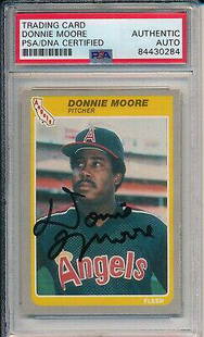 Donnie Moore Atlanta Braves Signed/Auto 1985 Fleer Card #U-82 PSA/DNA 164150: Donnie Moore Atlanta Braves Signed/Auto 1985 Fleer Card #U-82 PSA/DNA 164150 Sport: Baseball-MLB Product: Photo Original/Reprint: Original Autograph Authentication: PSA/DNA Team: Atlanta Braves
