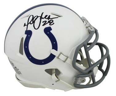 Colts Marshall Faulk Signed 2020 White Speed Mini Helmet BAS: Colts Marshall Faulk Signed 2020 White Speed Mini Helmet BAS Sport: Football-NFL Product: Helmet Original/Reprint: Original Player: Marshall Faulk Team: Indianapolis Colts Autograph Authentication: