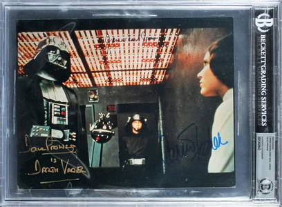 Star Wars (3) Fisher  Jones  & Prowse  Signed 8x10 Photo BAS