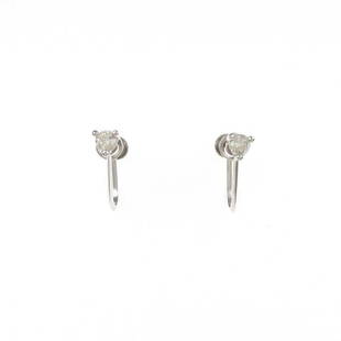 PT Diamond Earring: PT Diamond Earring Brand: Unbranded Style: Earring Material: PT Gender: Ladies Stone: Diamond 0.20ct ActualSize: H x W : 3.6mm x 3.6mm CenterStone: Diamond 0.20ct Type: Earring Metal: PT Metal
