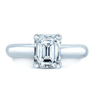 Emerald Cut Solitaire Engagement Ring In Platinum 1.04ct E/vvs1 Gia Gcal: Emerald Cut Solitaire Engagement Ring In Platinum 1.04ct E/vvs1 Gia Gcal Stunning Platinum Solitaire Ring With 1.04ct Emerald Cut Diamond E/vvs1 Gia 5182402099 And Includes Gcal Certificate 